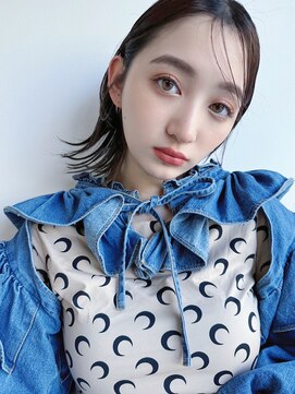 ホォレ 豊中店(fore) オリーブベージュショートミニボブグレージュブリーチレイヤー