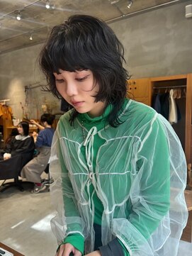 ウェウェ(wewe) ウルフレイヤー×パーマ《デジタルパーマ》