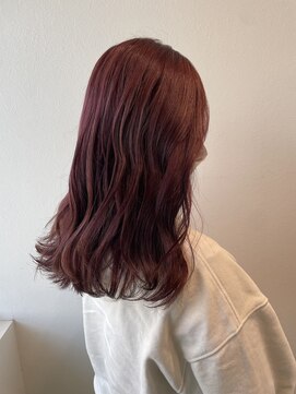 サラ ビューティー サイト 古賀店(SARA Beauty Sight) 【Wカラー】20代30代/チェリーレッド/ケアブリーチ/ピンクカラー