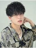 ゆる波無造作マッシュ＃渋谷＃メンズ＃ニュアンスパーマ
