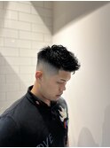 MEN’S HAIR/ブルーブラック/フェザーパーマ/サーフカールI