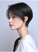 ☆ホワイトグレージュミニウルフデジタルパーマチェリーブラウン