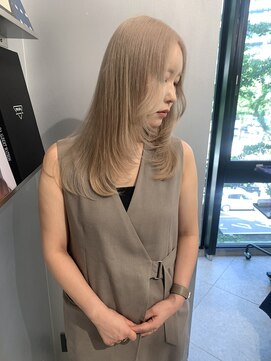 ペレ アネックス 大阪梅田茶屋町店(PELE ANNEX) くびれヘア/アプリコットオレンジ/ハイライトカラー/梅田