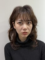 ヘレナトウキョウ(Helena Tokyo)&nbsp;ベージュカラー/ミディアムウルフ/韓国パーマ/小顔/シャギーボブ