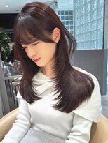 ロンド ジュルード 名古屋(Lond jeloud) 大人品があるレイヤースタイル 前髪カット 顔まわりレイヤー