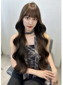 韓国風ウェーブヘア　イルミナカラー
