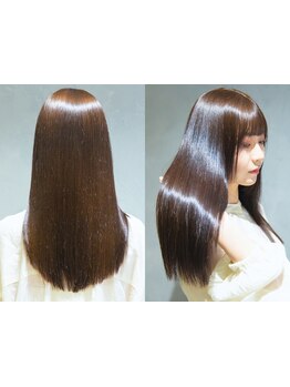 髪質改善トリートメントで、ダメージもクセ毛も一気に改善♪縮毛矯正もご用意[髪質改善/ケアカラー]