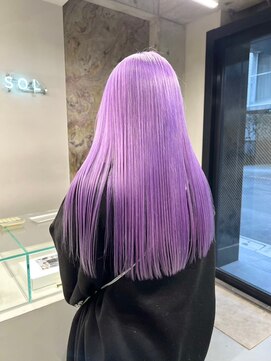 ソル ジングウマエ(SOL JINGUMAE) 表参道ラベンダーカラー寒色系カラーケアブリーチパープルカラー