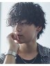 ◇人気No.1◇【土日祝】メンズカット&縦落ちパーマ¥13,500