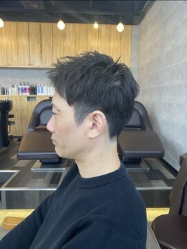 メンズカット バイ ソイクフ(メンズカット by SOY-KUFU) 20代30代40代◎刈り上げセンターパートフェザーパーマ