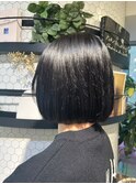 三鷹白髪ぼかしハイライトショートボブウルフショートカット韓国