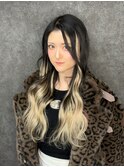 【manabu】プルエクステ×インナーブロンド