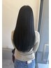 【long限定】【人気No.1】カット+髪質改善カラー+トリートメント￥19,310