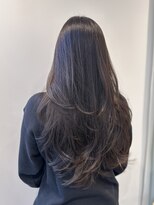 ニューヨークニューヨーク なんば道頓堀店(NYNY)&nbsp;【韓国ヘア】レイヤーカット：ダークグレージュ