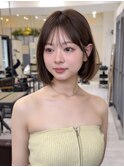 大人可愛い顔まわりレイヤーボブ/タッセルボブ/切りっぱなしボブ