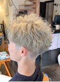 ブリーチ×アップバングショート【京都　Barber】