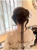 およばれヘアセット
