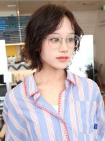 アイビー 吉祥寺(aivee) くせ毛風パーマ/大人ショートボブ/暗髪ブラウン