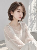 ノラ ギンザ(NORA GINZA)&nbsp;切りっぱなしボブ×レイヤー×くびれ×前髪あり30代40代50代60代