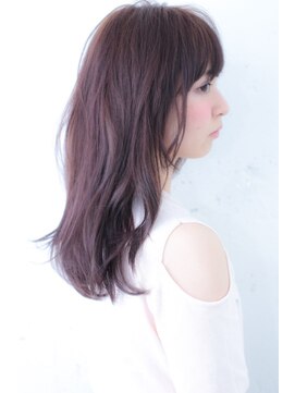 ブルーフェーセス 表参道(blue faces) 『bluefaces』ラベンダーカラー　大人可愛いセミディスタイル