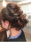 シニョン風 ダウンスタイル☆着物ヘアセットにもオススメ☆