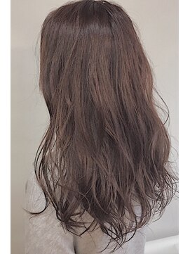 レセ 流山店(LAISSEZ) ゆる巻きセミロング×ピンクブラウン【レセ流山店】