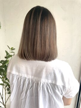 トレヘアー(tRe hair) ボブ バレイヤージュ