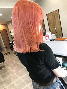 シャムオーツー 国分寺(CHAM:O2) Aラインボブ/ブリーチ/ハイトーンカラー/ケアブリーチ