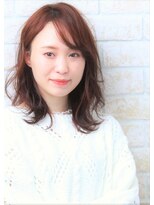 ソア 武蔵小杉(SOAR) ショコラベージュの小顔ベビーバングボブルフカール