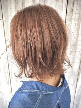 エスハートオブヘアー 植田店(ES Heart of HAIR) 【ES 伊藤】サマースタイル No.76 ぺールベージュ外ハネボブ