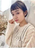 小顔マッシュショートグレージュカラー暗髪20代渋谷原宿神宮前