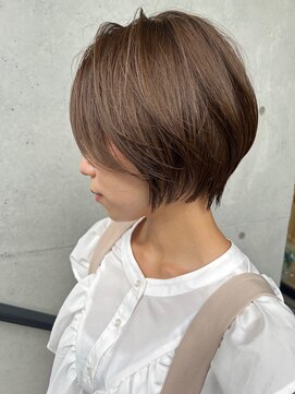 アソビ 表参道(ASOBI) 赤み消し　マットベージュ　ショートボブ