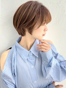 アンド ストーリーズ(&STORIES) 大人可愛い小顔ひし形クビレ丸みボブ20代30代大人ショート