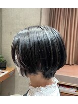 エン バイ ヘアーリーフ 西田辺店(EN by Hair Leafy)&nbsp;ショートボブ/ショートヘア/丸みショートボブ/くびれヘア
