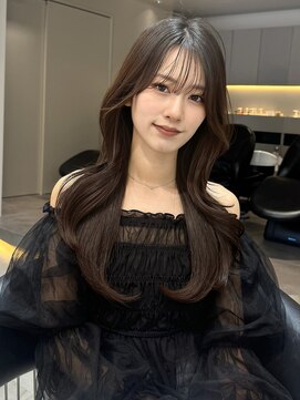 ロンド ロワール 門前仲町(Lond Loire) 韓国レイヤーカット/くびれ巻き/前髪顔周り/セミディ[門前仲町]