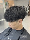 吉岡Style/メンズパーマ/前下がり/ツイスパ