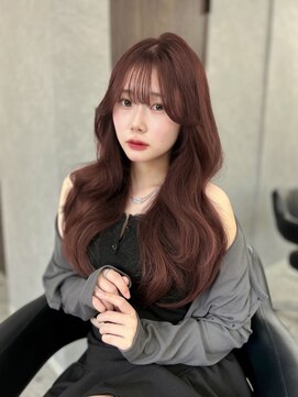 ボタン ハカタ(VOTAN hakata) 顔周りカット/ピンクブラウンカラー／薄め前髪