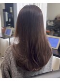 《レイヤーカット×透明感グレージュ》