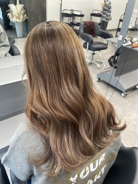 ガルボヘアー 桟橋店(garbo hair) ハイトーンツヤ髪ベージュ高知美容院