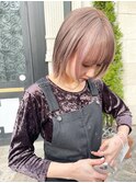 【堀惠】ミルクティーグレージュ吉祥寺顔周り20代30代40代ボブ