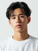 ロティー(loty)&nbsp;メンズパーマ 刈り上げ センターパート サーフカール 20代30代