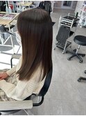 イメチェン/レッドブラウン/フルバング/似合わせカット/本厚木駅