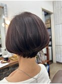 ショートボブ×秋色
