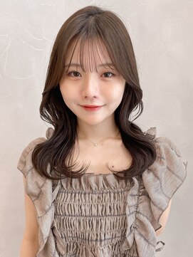 アグノス 青山(Agnos) ココアベージュ グラゲヘアー くびれ 小顔 オリーブグレー