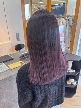 ユニ バイ マグ 長野店(Uni.by Mag) "ピンクカラー" 透明感ブリーチなしピンク