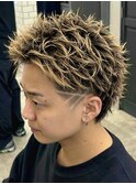 刈り上げマレットスパイーキーショート