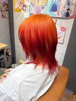 ヲタクに美容室は難しい。&nbsp;レッドオレンジ/バレイヤージュ/概念カラー/推しカラー