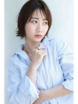 グリーン レーベル 川崎店(Green label) クールで爽やか外ハネショート