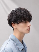 アース コアフュールボーテ 佐久平店(EARTH coiffure beaute)&nbsp;センターパート_韓国ヘア_シャドウパーマ_メンズ