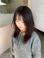 ルトワフクロマチ(Lutowa Fukuromachi) ダークパープル/ナチュラルショート/ミルクブラウン/夏/レイヤー